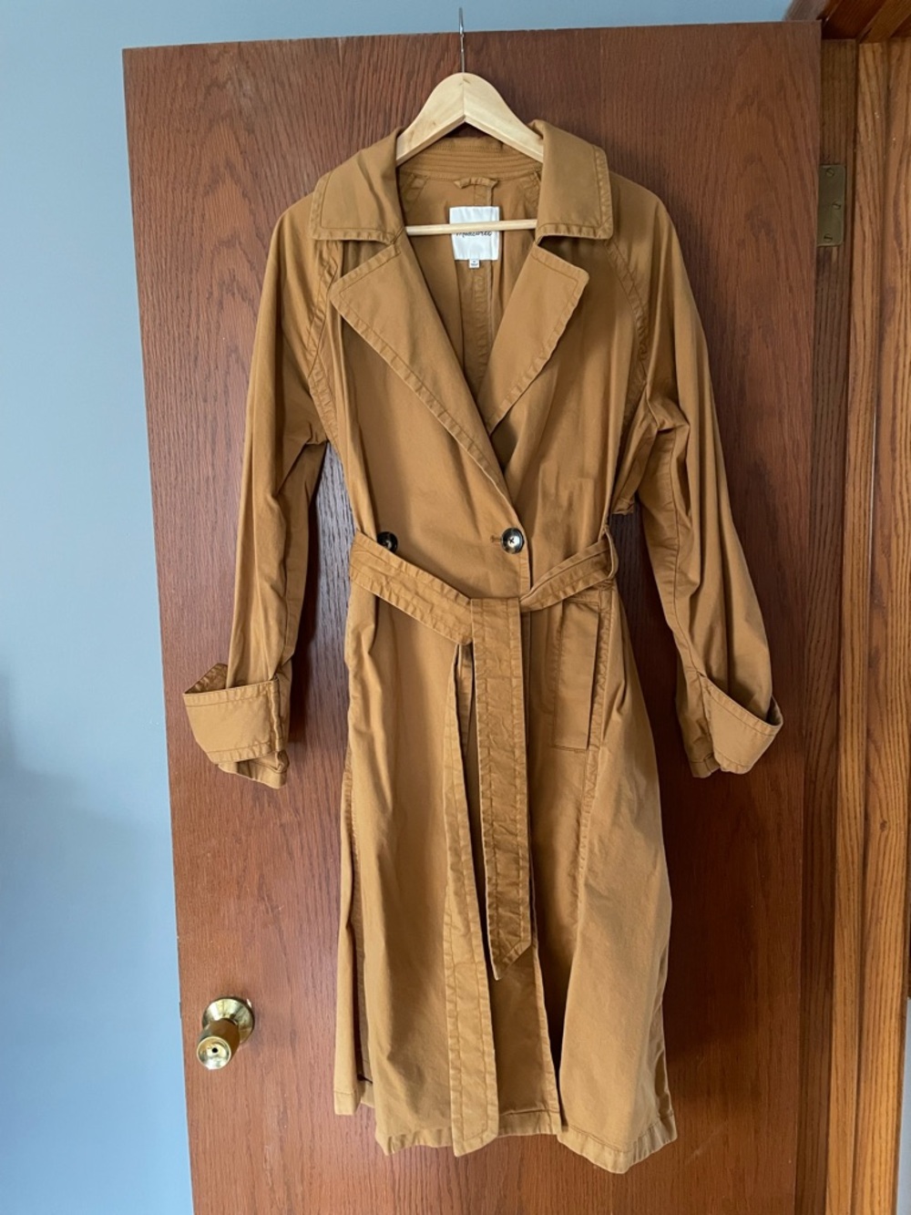 Madewell Camel/Tan Belted Trench Coat